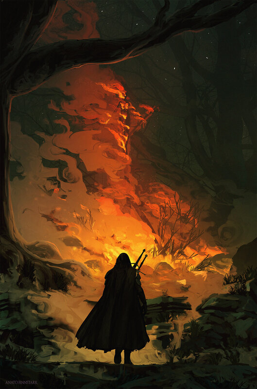 Figure in Cloak with Sword