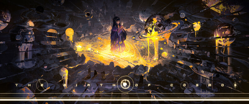 Figure in Cosmic Landscape — Black