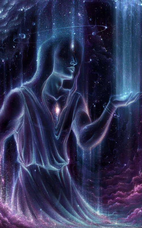 Figure in Cosmic Robe