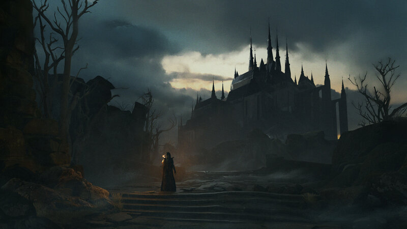 Figure in Dark Cloak — Dark Gray