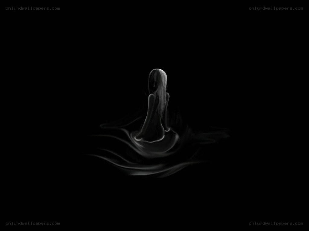 figure in dark water