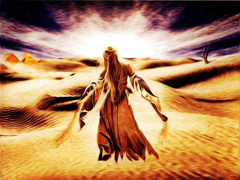 Figure in Desert