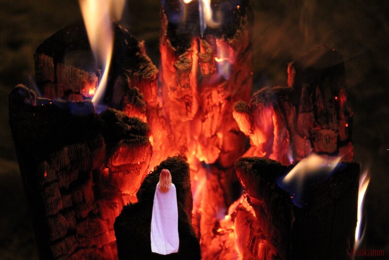 Figure in Glowing Embers