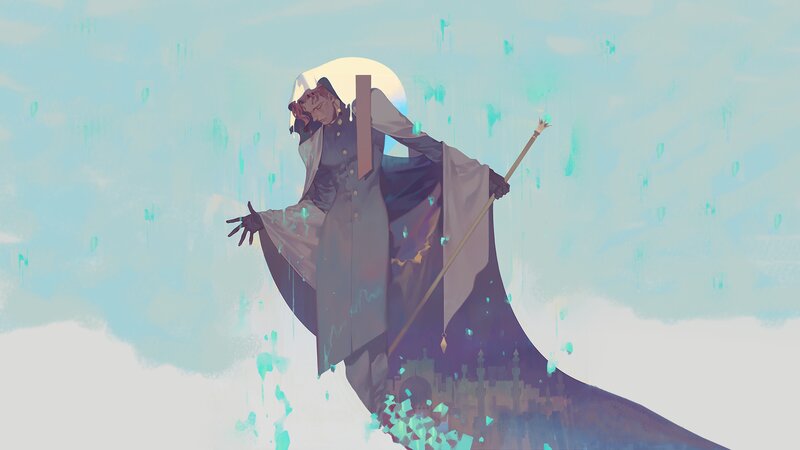 Figure in Long Robe