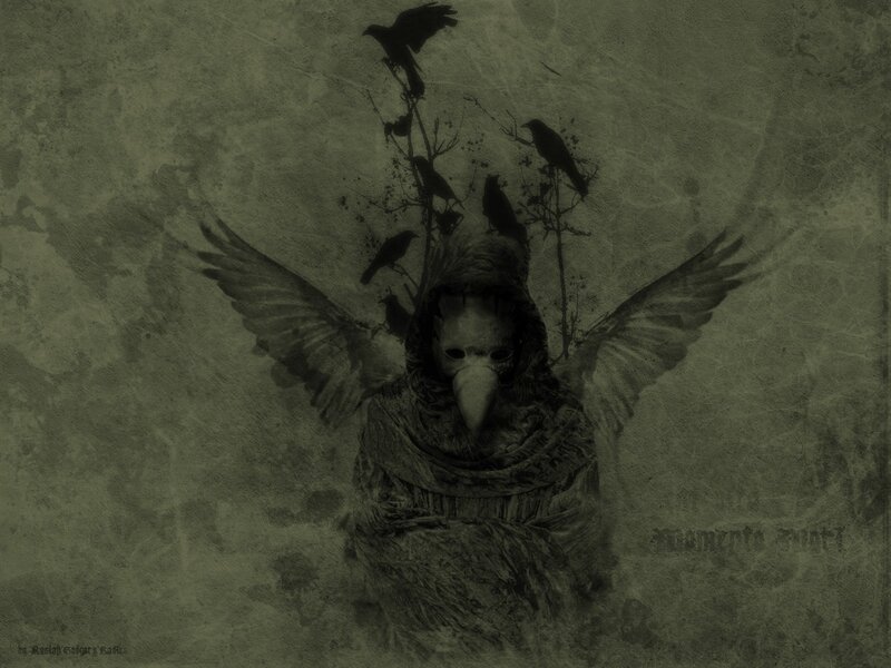 Figure in Plague Mask