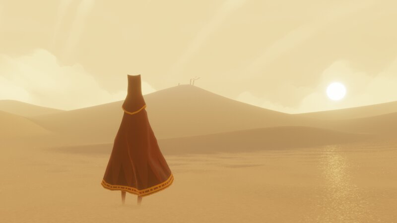 Figure in Red Cloak — Brown, Serene