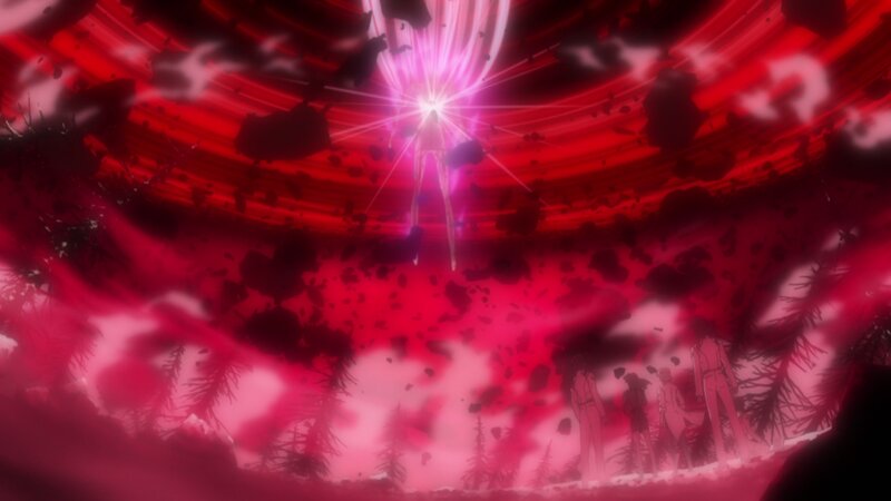Figure in Red Energy Field