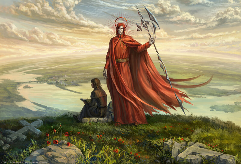 Figure in Red Robe