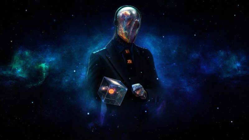 Figure in Space Suit