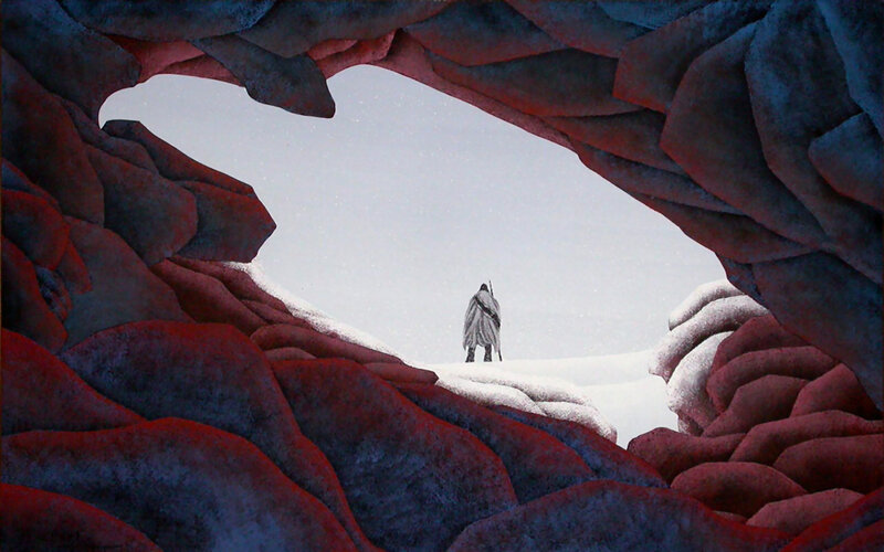 Figure in White Cloak