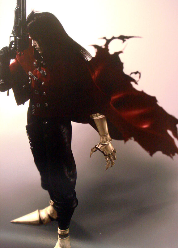 Figure of a character with red cape