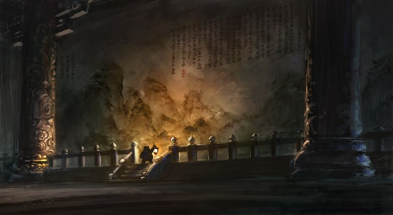 Figure on a Bridge — Brown