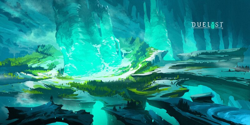 Figure on a Cliff — Teal