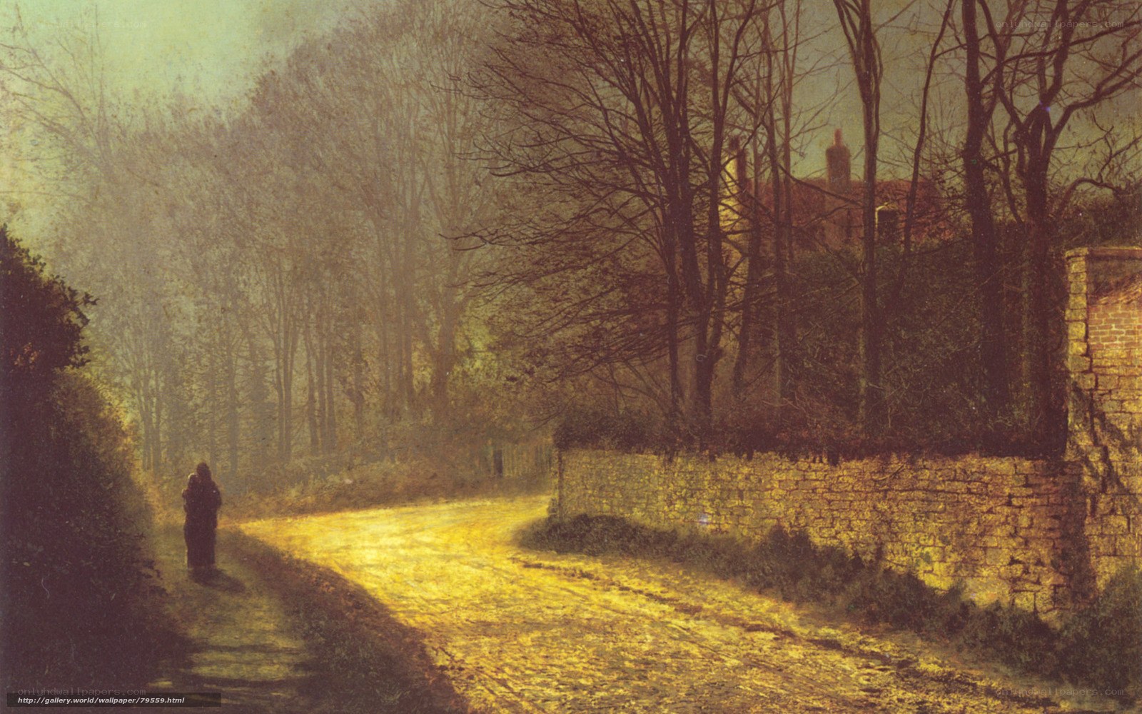 Figure on a Country Road