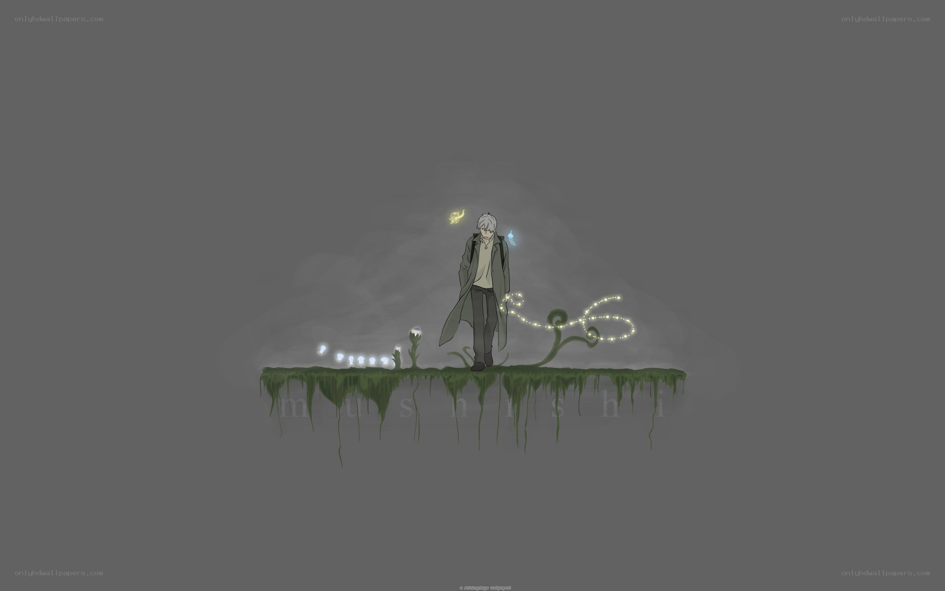 figure on a floating island