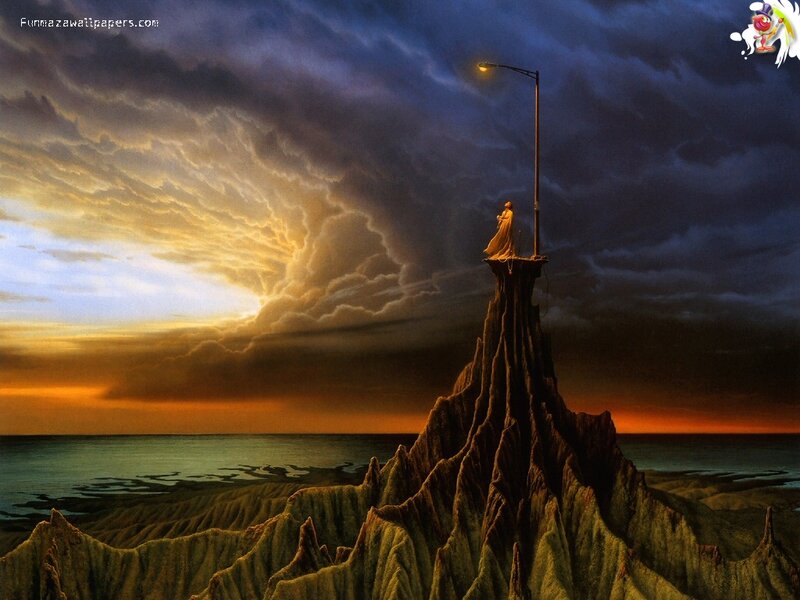 Figure on a Rock Pinnacle