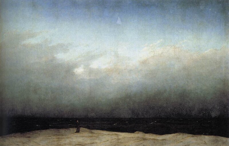 Figure on a Shore at Dusk