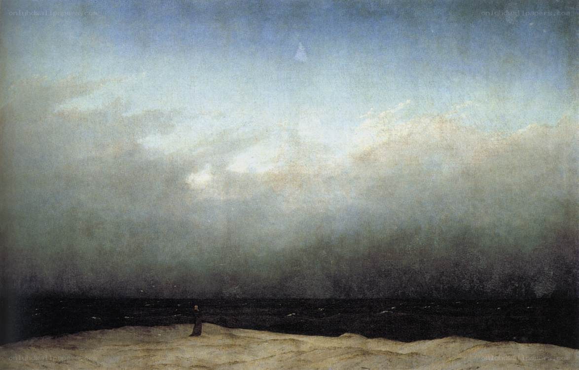 Figure on a Shore at Dusk