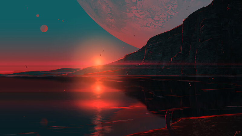Figure on Alien Shore