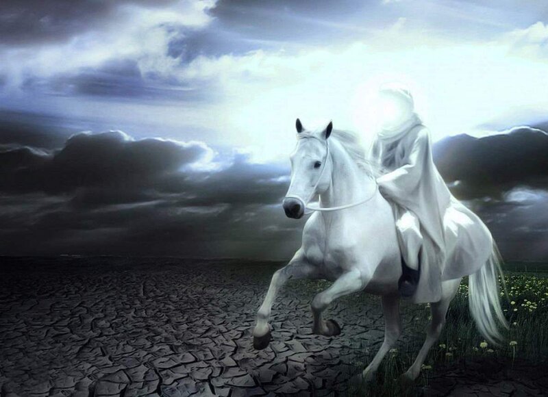Figure on White Horse