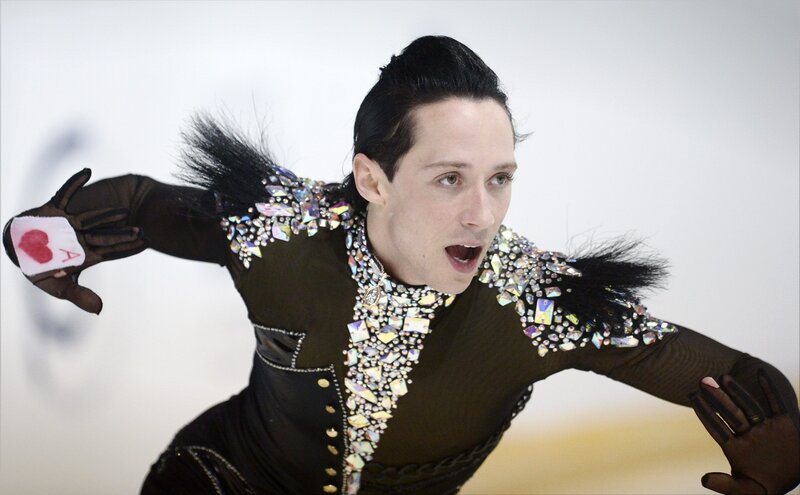 Figure Skater in Costume — Black