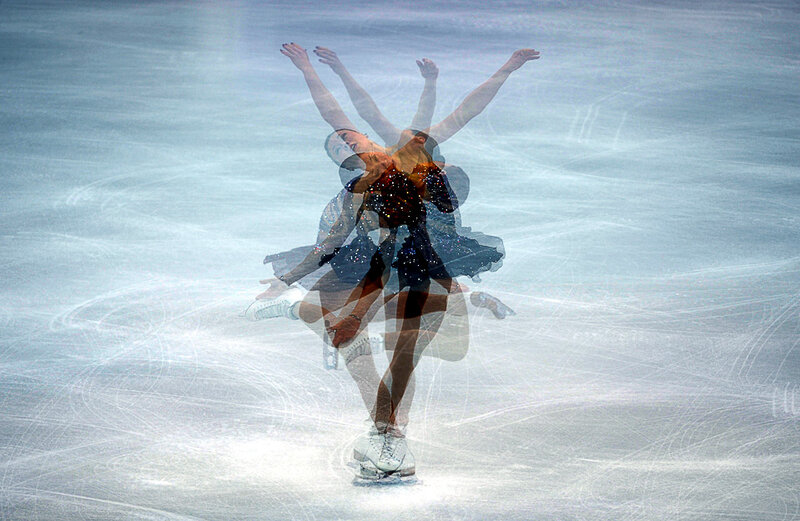 Figure Skater in Motion
