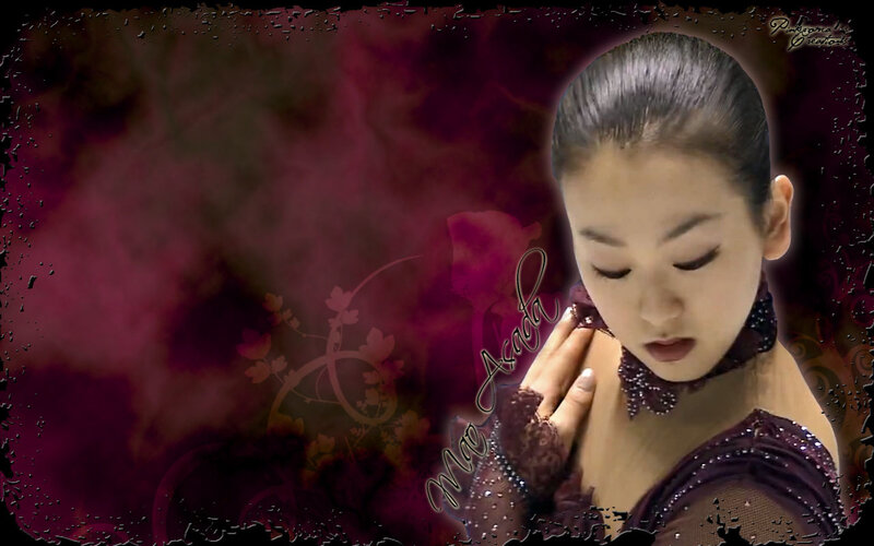 figure skater in purple costume