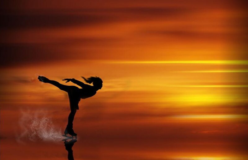 Figure Skater Silhouette