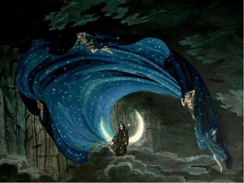 Figure under Starry Cloak
