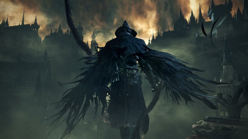 Figure with Black Wings — Dark, Dramatic