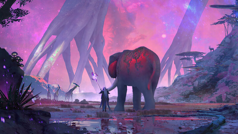 Figure with Elephant