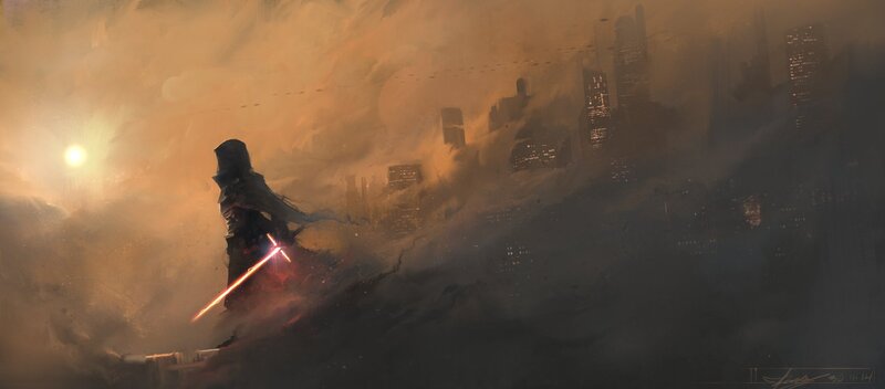 Figure with Lightsaber