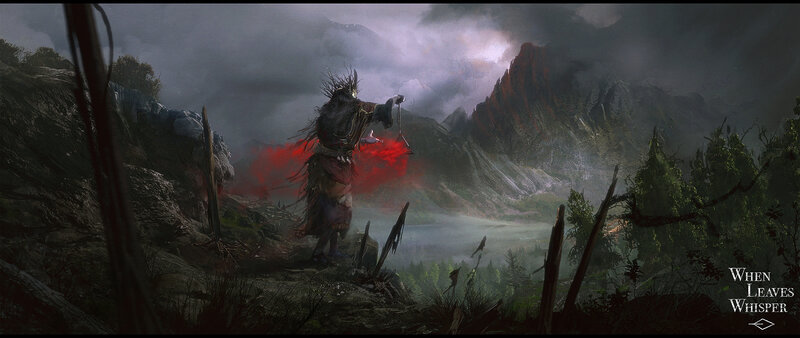 Figure with Red Energy