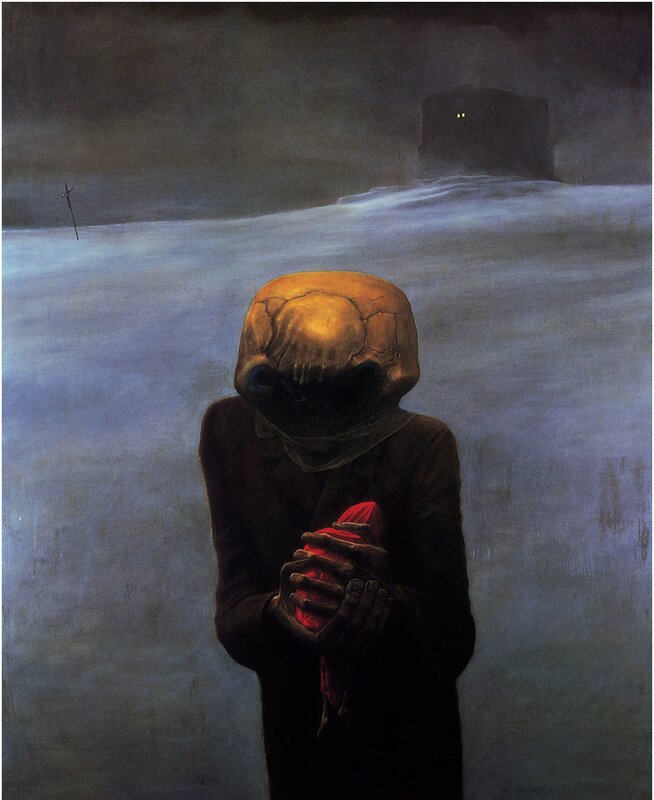 Figure with Turtle Head