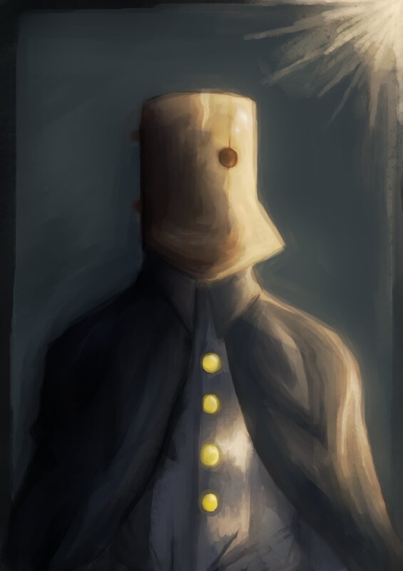 Figure with Wooden Head