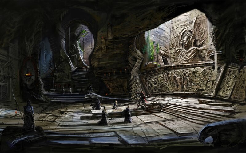 Figures in a Cavern