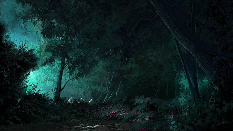 Figures in a Dark Forest