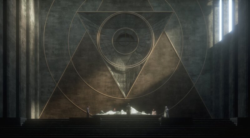 Figures in a Grand Hall