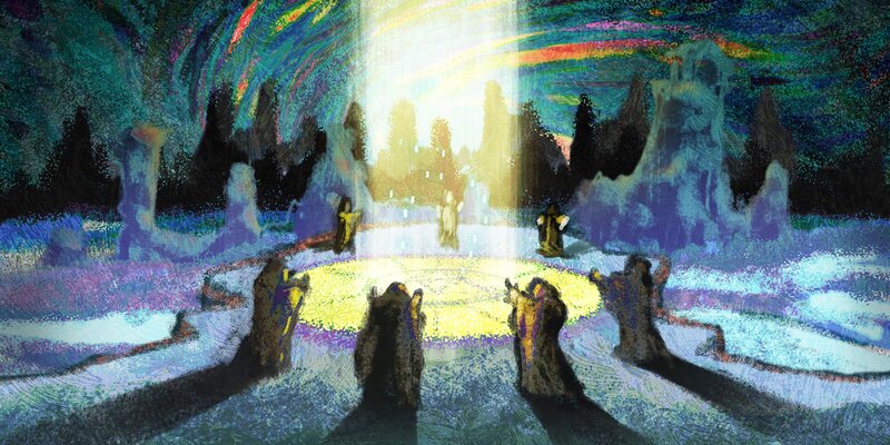 Figures in a Ritual Circle
