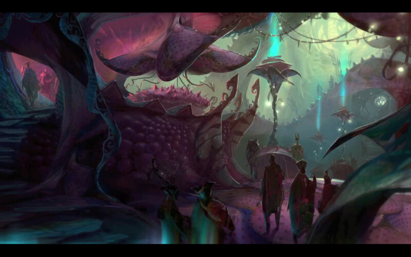 Figures in Alien Landscape