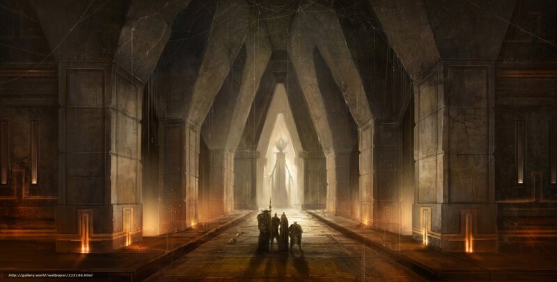 Figures in Ancient Hall
