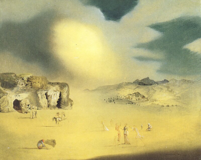 Figures in Desert Landscape