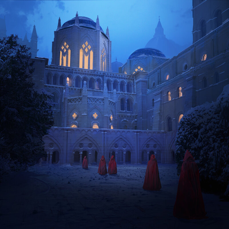 Figures in Red Cloaks