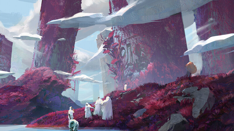 Figures in White Robes