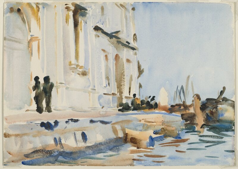 Figures Near Ancient Ruins