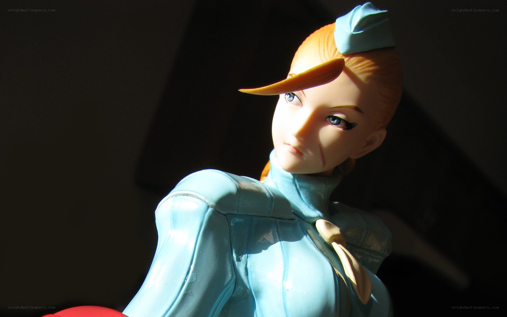 figurine in blue uniform