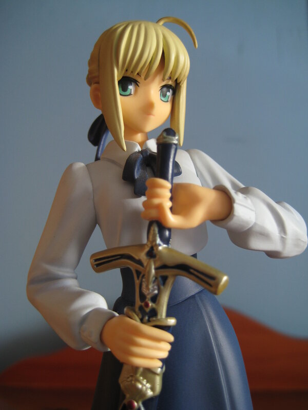 figurine of sword-wielding character