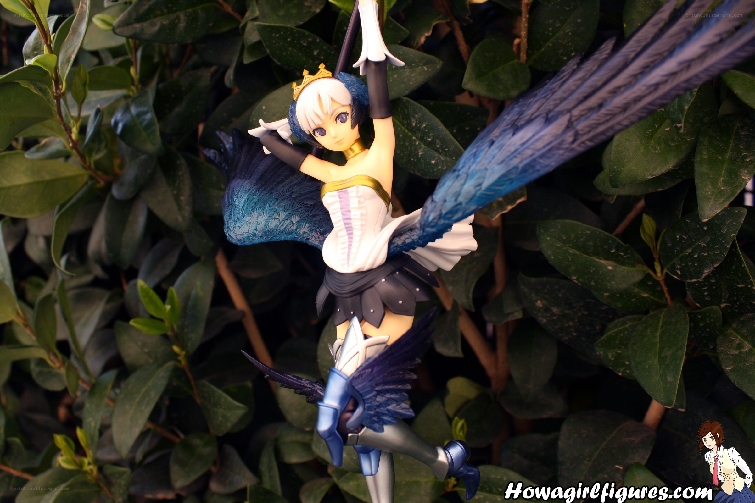 figurine with blue wings
