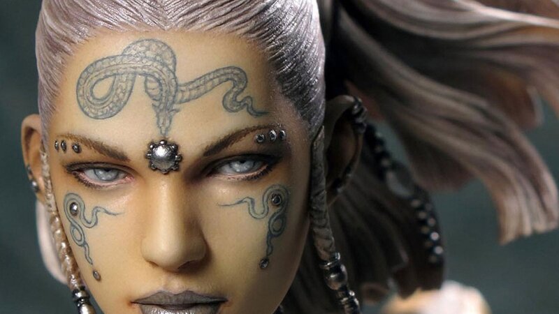 Figurine with Tattoos