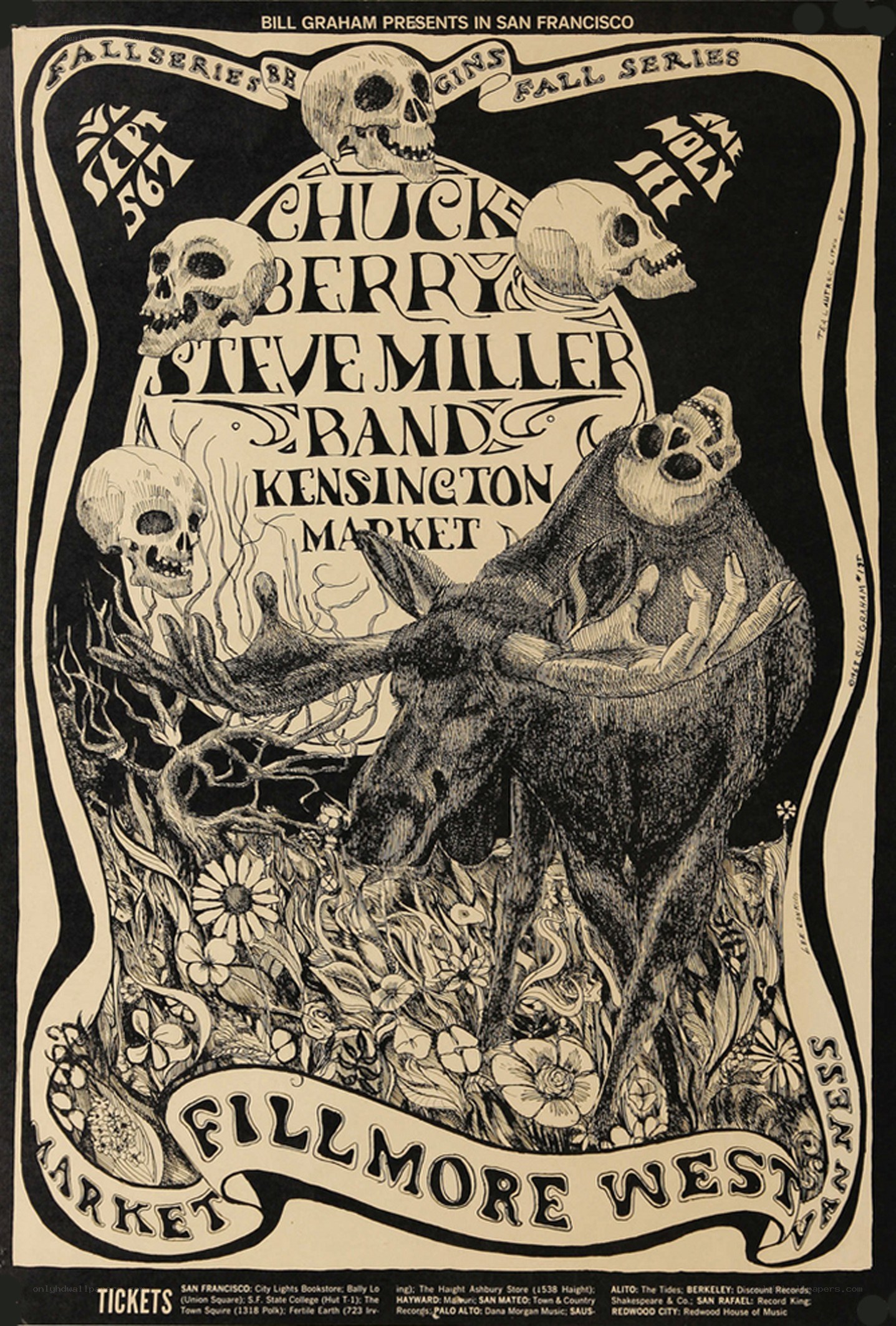 Fillmore West concert poster